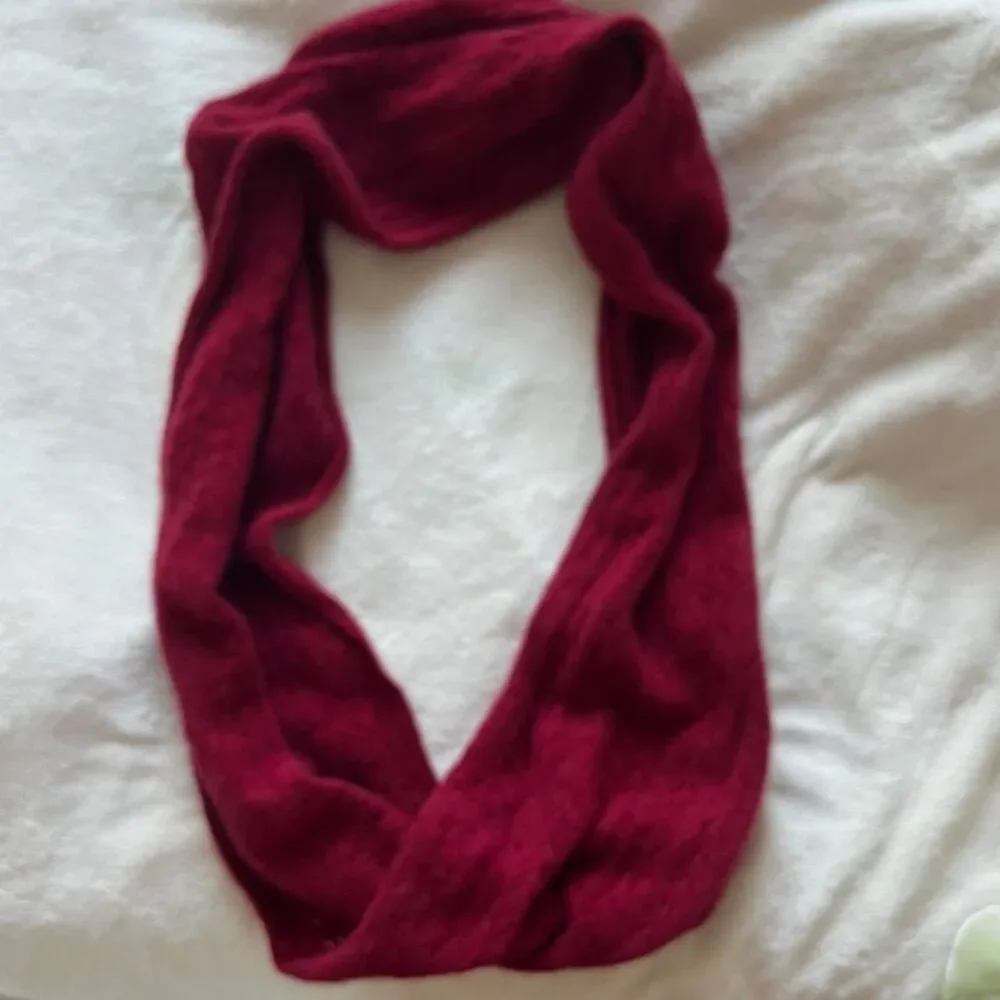 Wool Women's Burgundy and Red Scarf-wraps